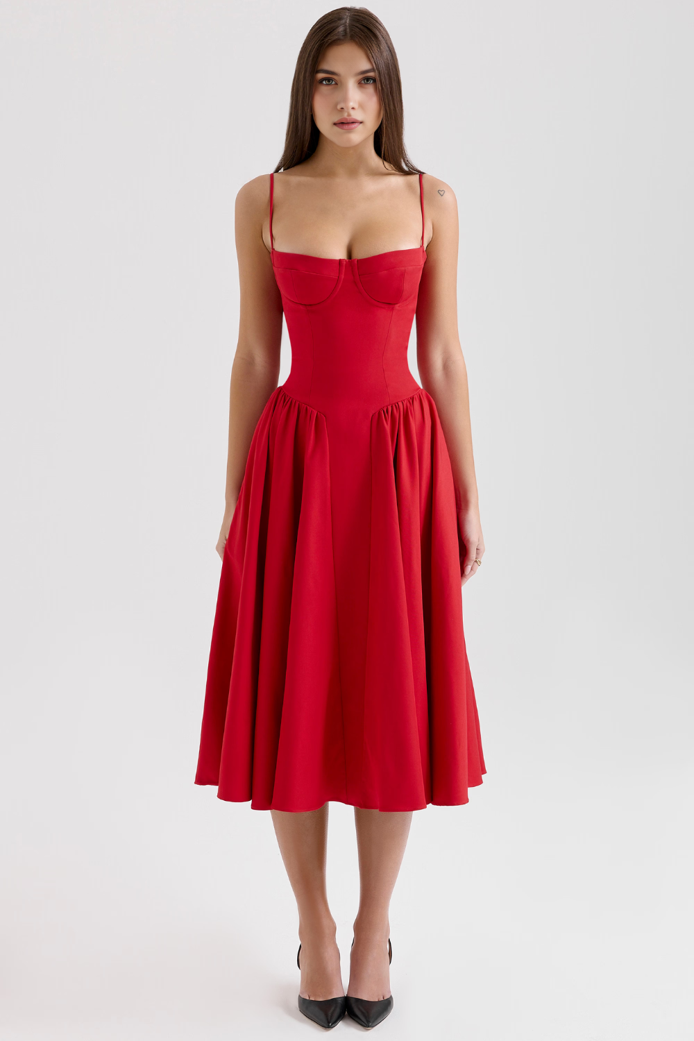 Elegantes Midi Kleider für Hochzeiten und Abendveranstaltungen – Perfekt als Hochzeitsgast-Outfit und festliches Abendkleid Emayze