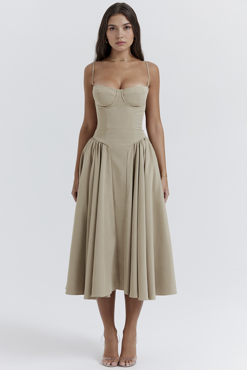 Elegantes Midi Kleider für Hochzeiten und Abendveranstaltungen – Perfekt als Hochzeitsgast-Outfit und festliches Abendkleid Emayze
