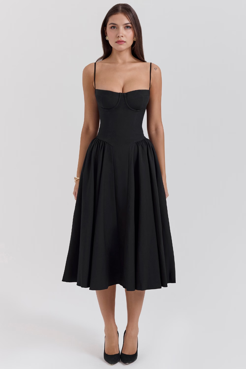 Elegantes Midi Kleider für Hochzeiten und Abendveranstaltungen – Perfekt als Hochzeitsgast-Outfit und festliches Abendkleid  Emayze