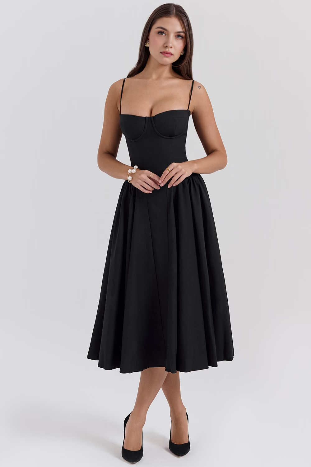 Elegantes Midi Kleider für Hochzeiten und Abendveranstaltungen – Perfekt als Hochzeitsgast-Outfit und festliches Abendkleid  Emayze