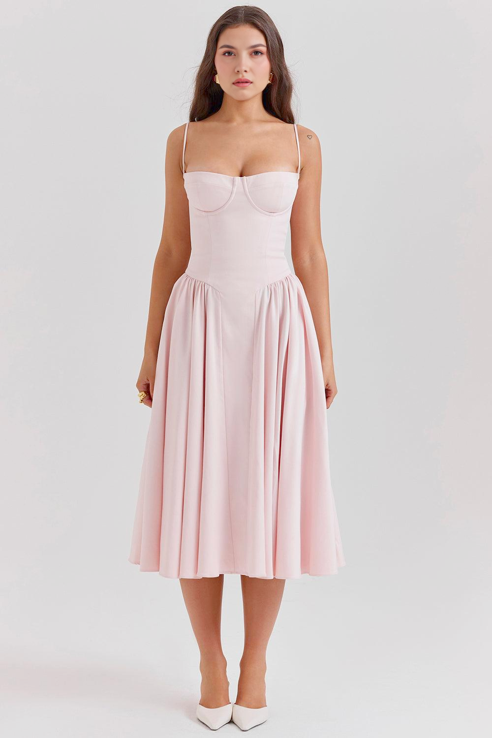 Elegantes Midi Kleider für Hochzeiten und Abendveranstaltungen – Perfekt als Hochzeitsgast-Outfit und festliches Abendkleid  Emayze