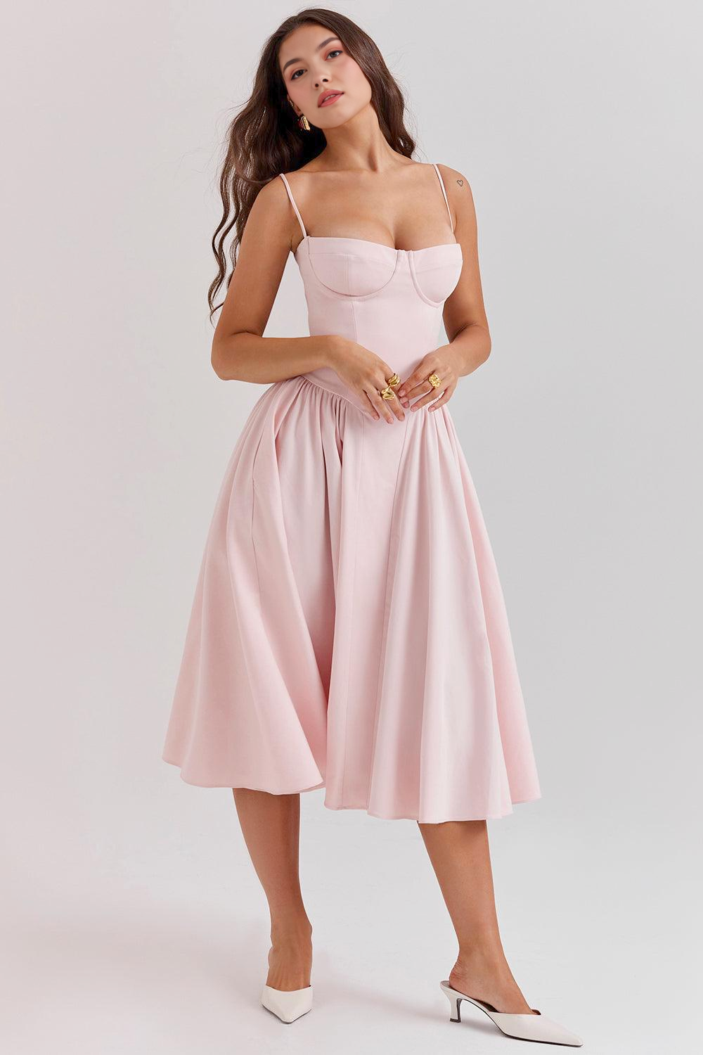 Elegantes Midi Kleider für Hochzeiten und Abendveranstaltungen – Perfekt als Hochzeitsgast-Outfit und festliches Abendkleid  Emayze