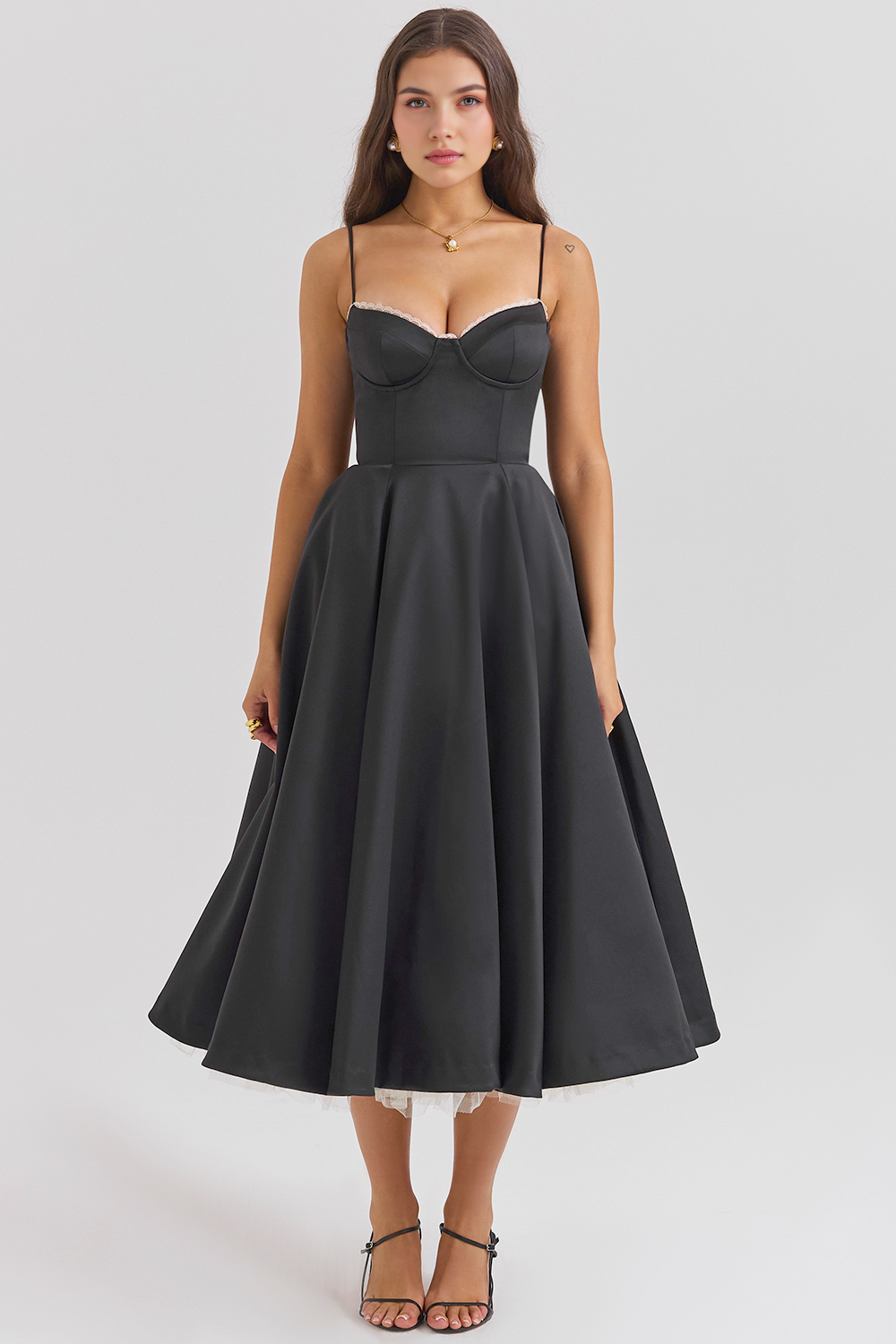 Schickes Midikleid für Sommerparty & Hochzeitsfeier  Emayze
