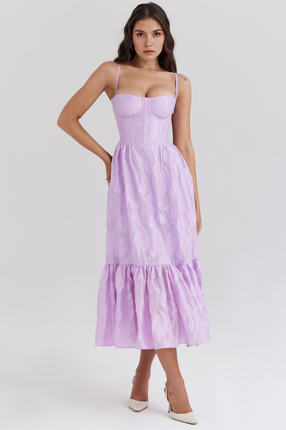 Schickes Midi Kleid für Hochzeiten, Partys & festliche Anlässe - Ideal für jedes Event  Emayze