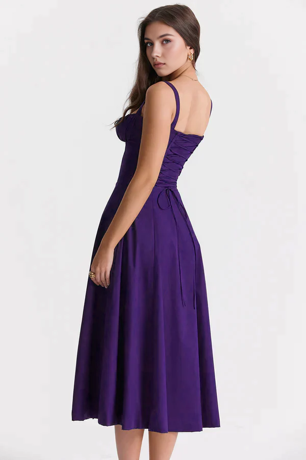 Midi Kleid im Vintage Stil für Hochzeit & Feier  Emayze