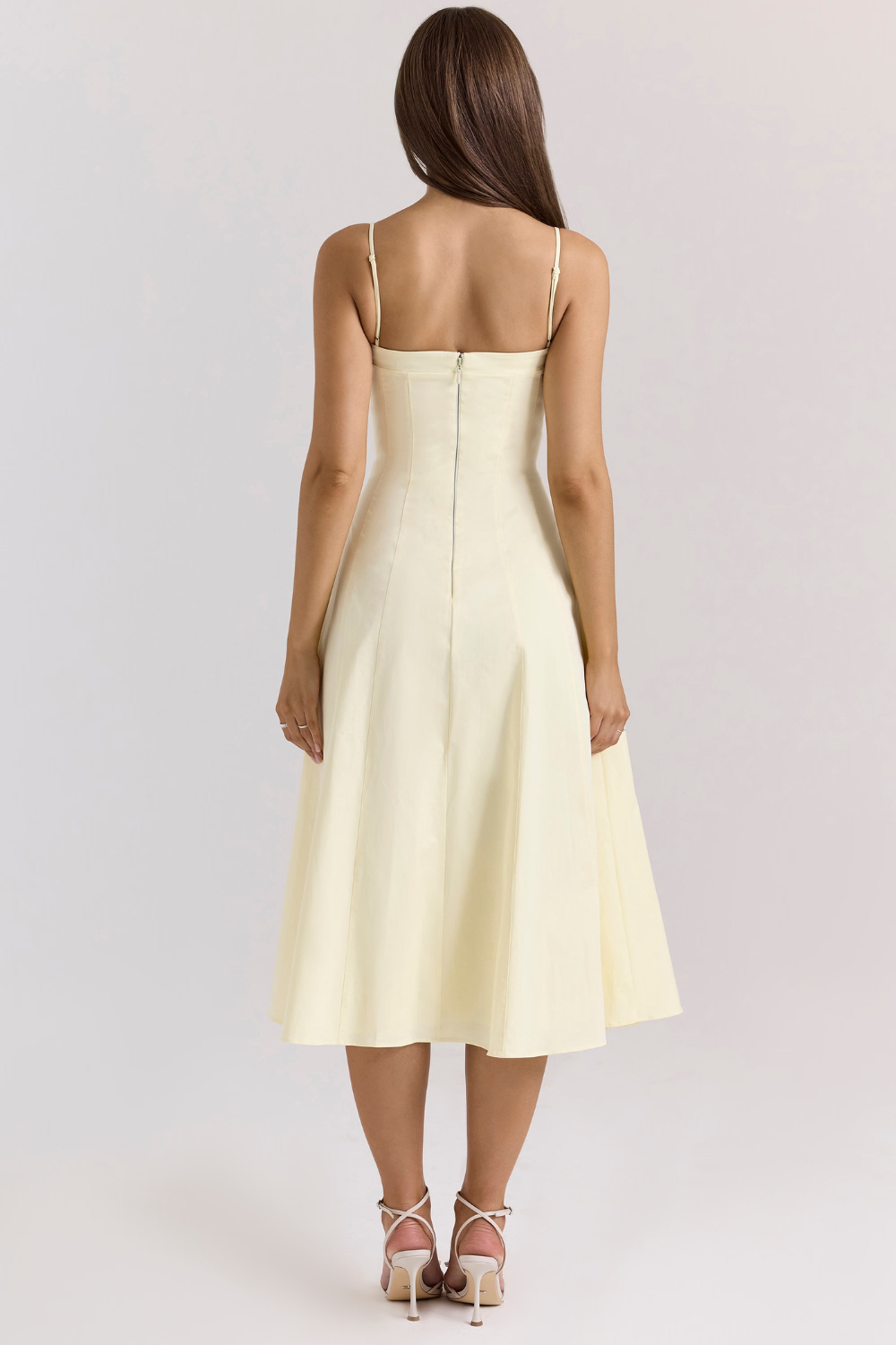 Elegantes Midi Kleid für Damen – Vielseitiges Sommerkleid aus Polyester für Freizeit und besondere Anlässe  Emayze